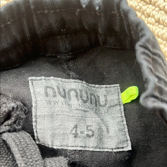 Nununu Black and Green Pants for Boys - Picture 2 of 5